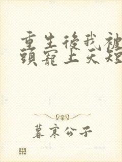 重生后我被死对头宠上天短剧