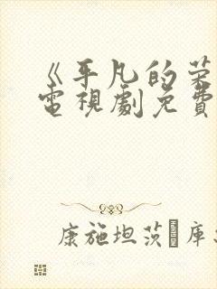 《平凡的荣耀》电视剧免费观看完整版封面