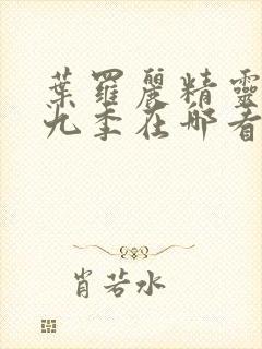 叶罗丽精灵梦第九季在哪看