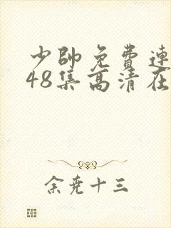 少帅免费连续剧48集高清在线观看