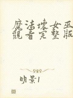 魔法坏女巫在线观看完整版