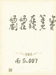 妈妈在等你电视剧在线免费封面