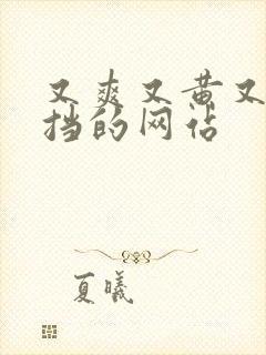 又爽又黄又无遮挡的网站