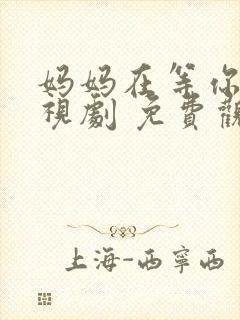 妈妈在等你 电视剧 免费观看