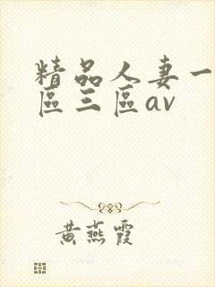精品人妻一区二区三区av
