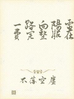 一路向阳电影免费完整版在线观看封面