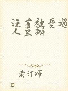 没有被爱过的女人豆瓣封面