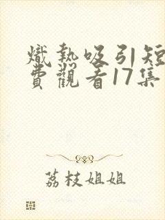 炽热吸引短剧免费观看17集