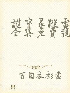 护宝寻踪电视剧全集免费观看国语