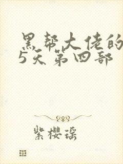 黑帮大佬的365天第四部封面