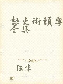 怒火街头粤语版全集