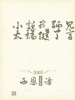 小说我师兄实在太稳健了言归正传好看么