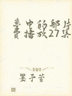 梦中的那片海免费播放27集封面