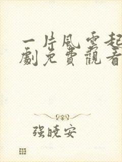 一片风云起电视剧免费观看