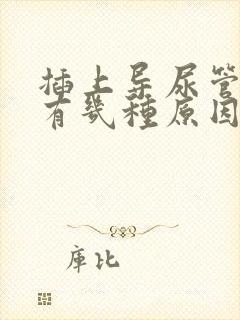 插上导尿管漏尿有几种原因封面