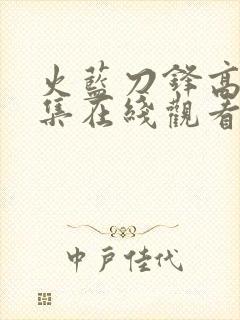 火蓝刀锋高清全集在线观看封面