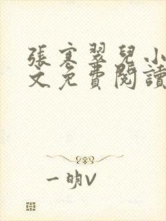 张寒翠儿小说全文免费阅读封面