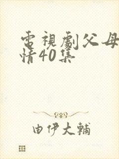 电视剧父母的爱情40集