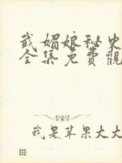 武媚娘秘史在线全集免费观看完整版