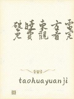 破晓东方电视剧免费观看完整版高清封面