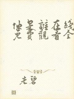 他是谁在线观看免费观看全集