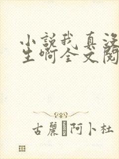 小说我真没想重生啊全文阅读