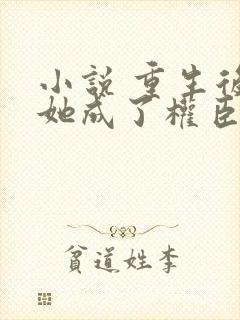 小说 重生后,她成了权臣黑月光