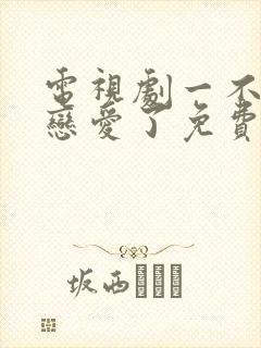 电视剧一不小心恋爱了免费观看