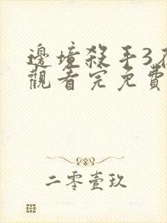 边境杀手3在线观看完免费完整版高清