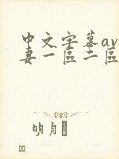 中文字幕av人妻一区二区