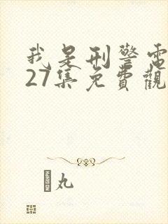 我是刑警电视剧27集免费观看封面