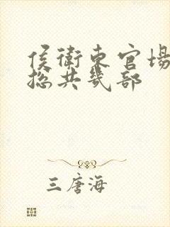 侯卫东官场笔记总共几部