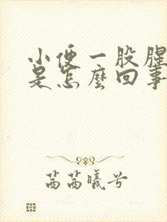 小便一股腥臭味是怎么回事