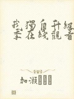 我独自升级第二季在线观看全集