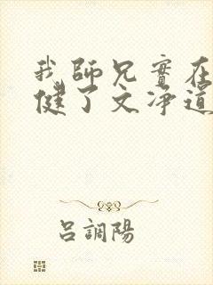 我师兄实在太稳健了文净道人结局
