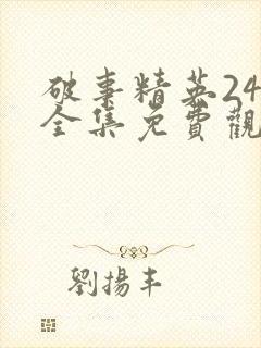 破事精英24集全集免费观看