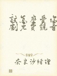 该怎么爱你电视剧免费观看全集高清