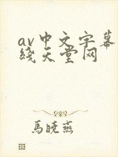 av中文字幕在线天堂网