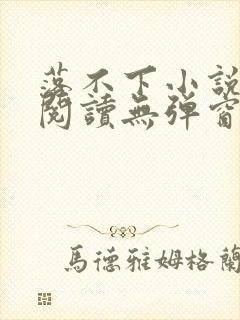 落不下小说免费阅读无弹窗