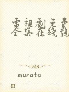 电视剧免费观看全集在线观看