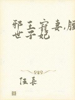 邪王宠妻,腹黑世子妃