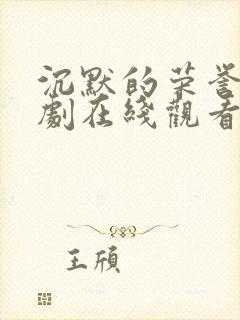 沉默的荣誉电视剧在线观看