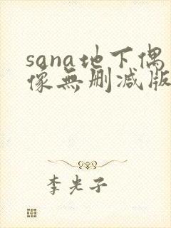 sana地下偶像无删减版封面