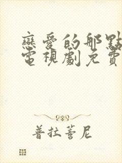 恋爱的那点事儿电视剧免费观看全集