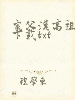 家父汉高祖小说下载txt