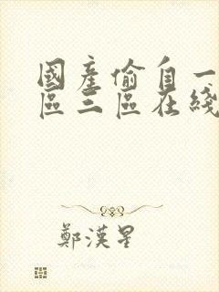 国产偷自一区二区三区在线