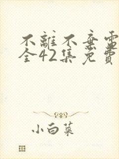 不离不弃电视剧全42集免费观看