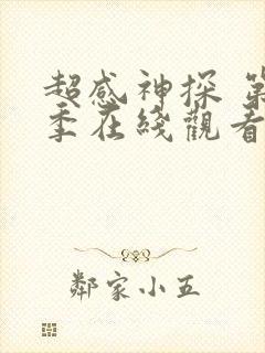 超感神探 第2季在线观看全集免费播放