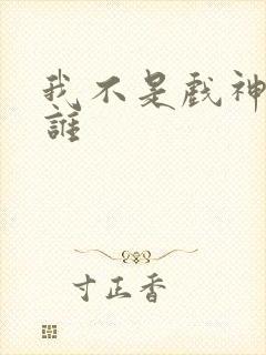 我不是戏神夭是谁封面