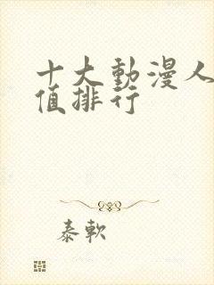 十大动漫人物颜值排行